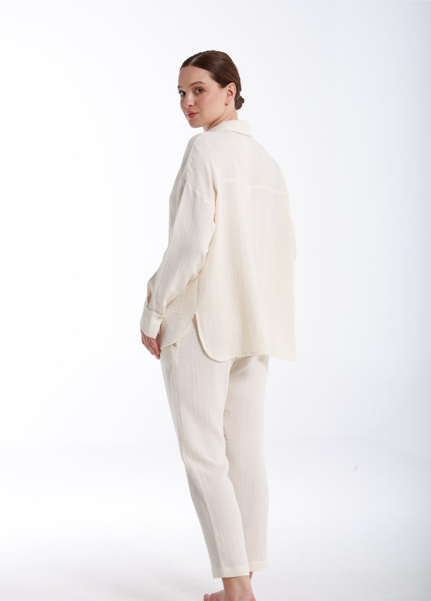 Bohemia Slouchy Müslin Pantolon