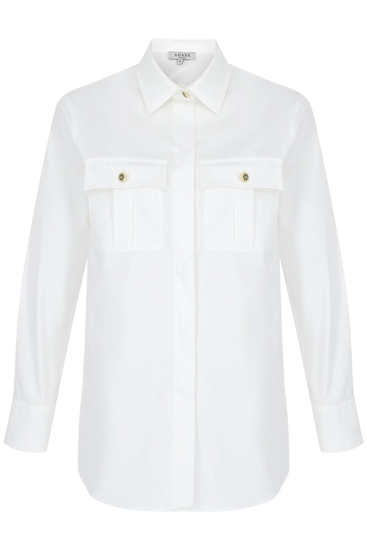 Beyaz Klasik Gömlek