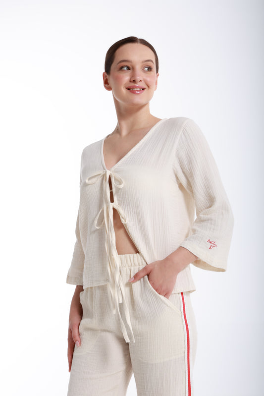 Bohemia Bağlamalı Bluz