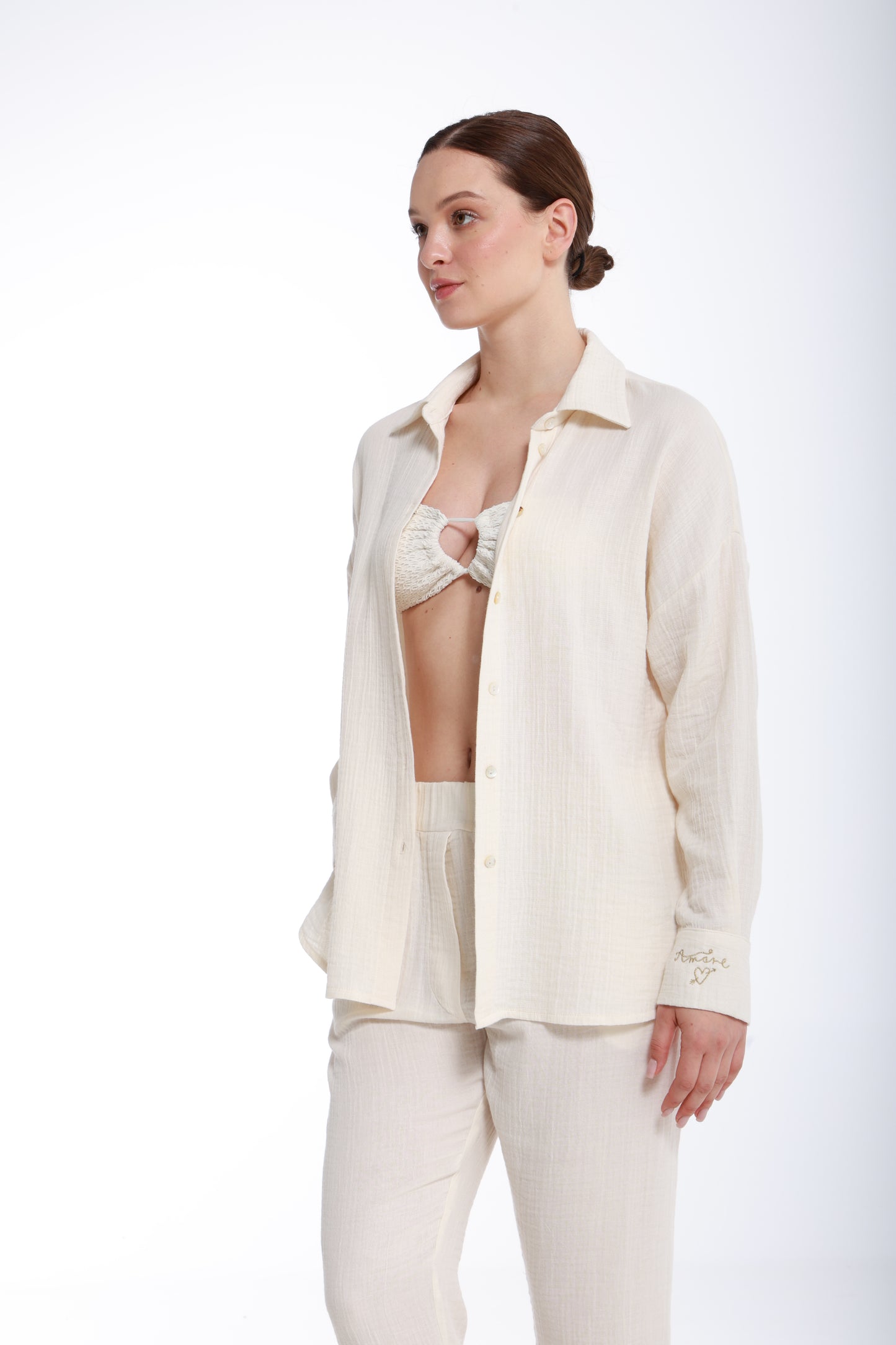 Bohemia Oversize Müslin Gömlek