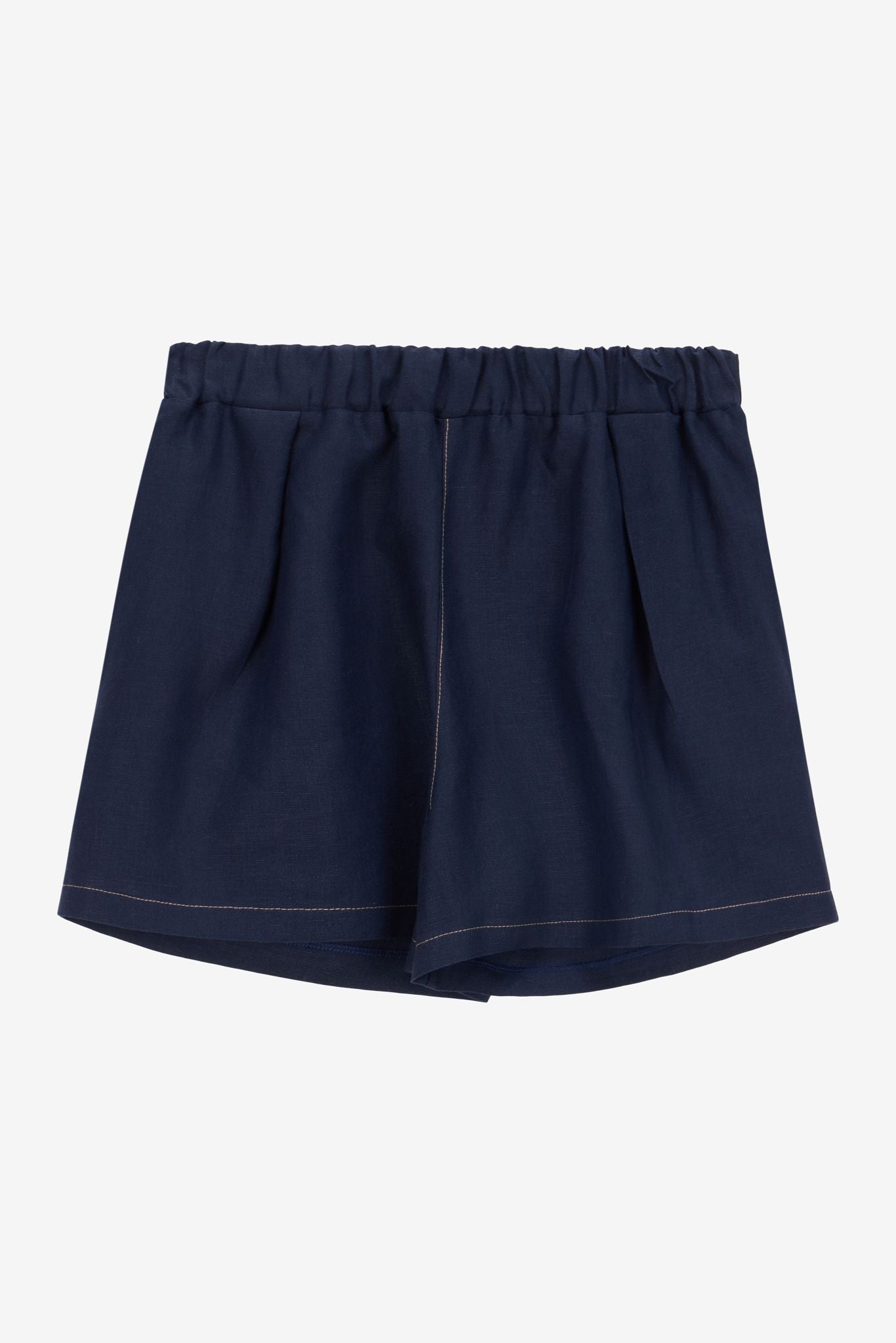 Desert Keten Şort Lacivert